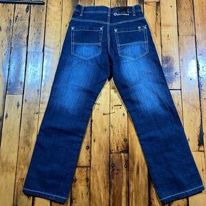 Vintage Southpole Jeans Mens 29x30 Dark Wash Wide Leg Baggy Y2K Denim Hip Hop